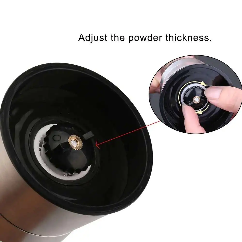 Wholesale glass salt and pepper grinder with stand for ceramic pepper grinder big capacity spice mill