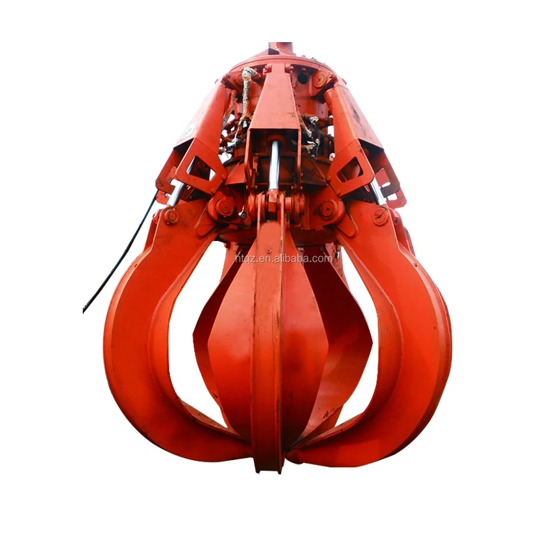 China Factory Price Crane Iron Scrap Gripper Hydraulic Electric Grab Bucket Orange Peel Grapple For Garbage Scraps