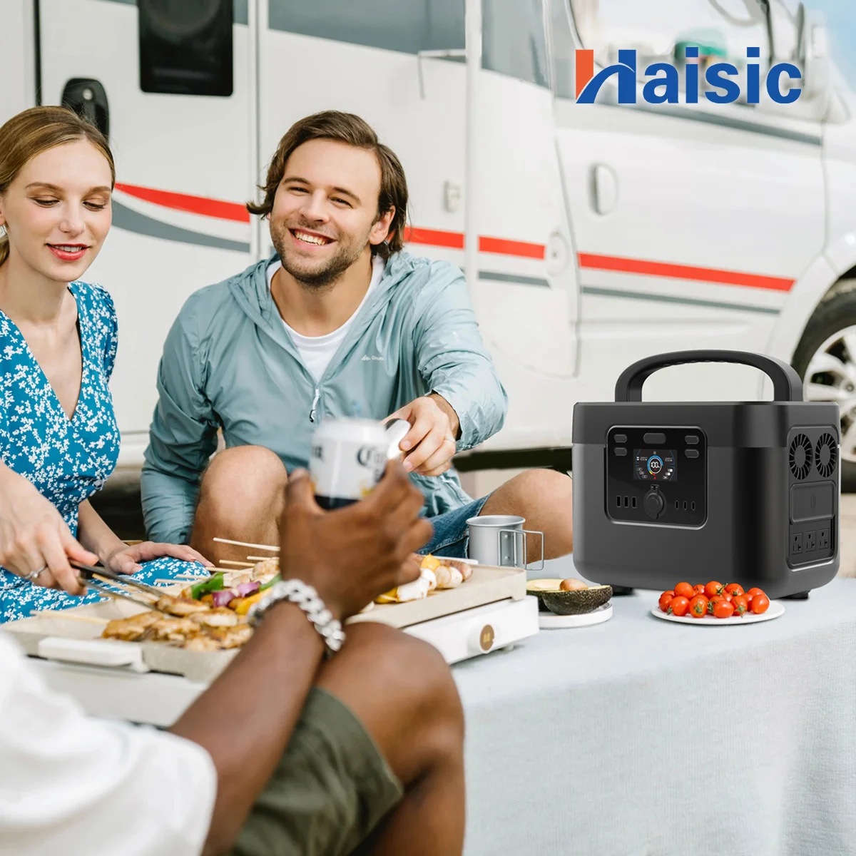 wholesale price 1200W portable battery power station Pure Sine Wave output AC 110/220V outdoor power station