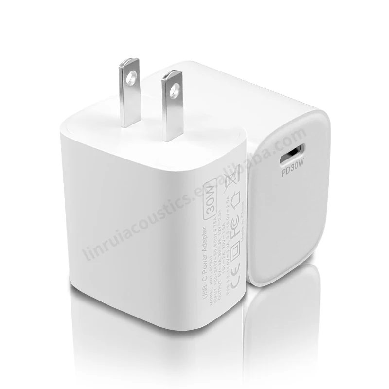 OEM manufacturer travel laptop 30w type-c faster charging power adapter universal usb c android wall charger for Samsung
