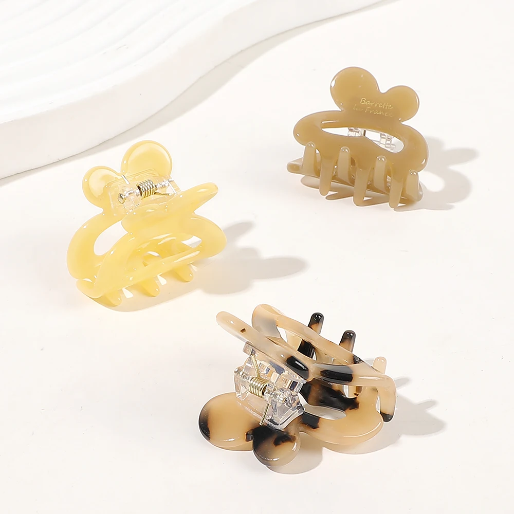 wholesale Acetate hairpin butterfly rabbit acetate hair clip small ponytail hair claw for girl