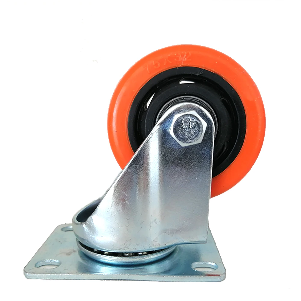 Furniture nylon pu caster office chair baby bed roller casters wheels for furniture