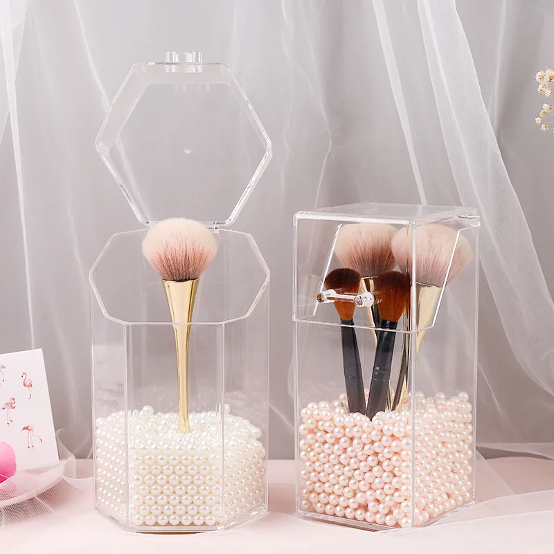 COblocks Hot Buy Superior High Quality Clear Cosmetic Makeup Brush Organizer Barrel Make up kit Storage Case Acrylic