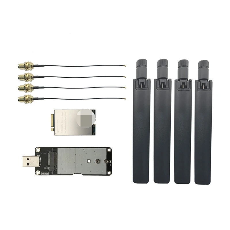 RM500Q-GL 5G Modem M.2 module with USB 3.0 adapter SIM card slot+pigtail+5G antenna worldwide 5G RM500Q