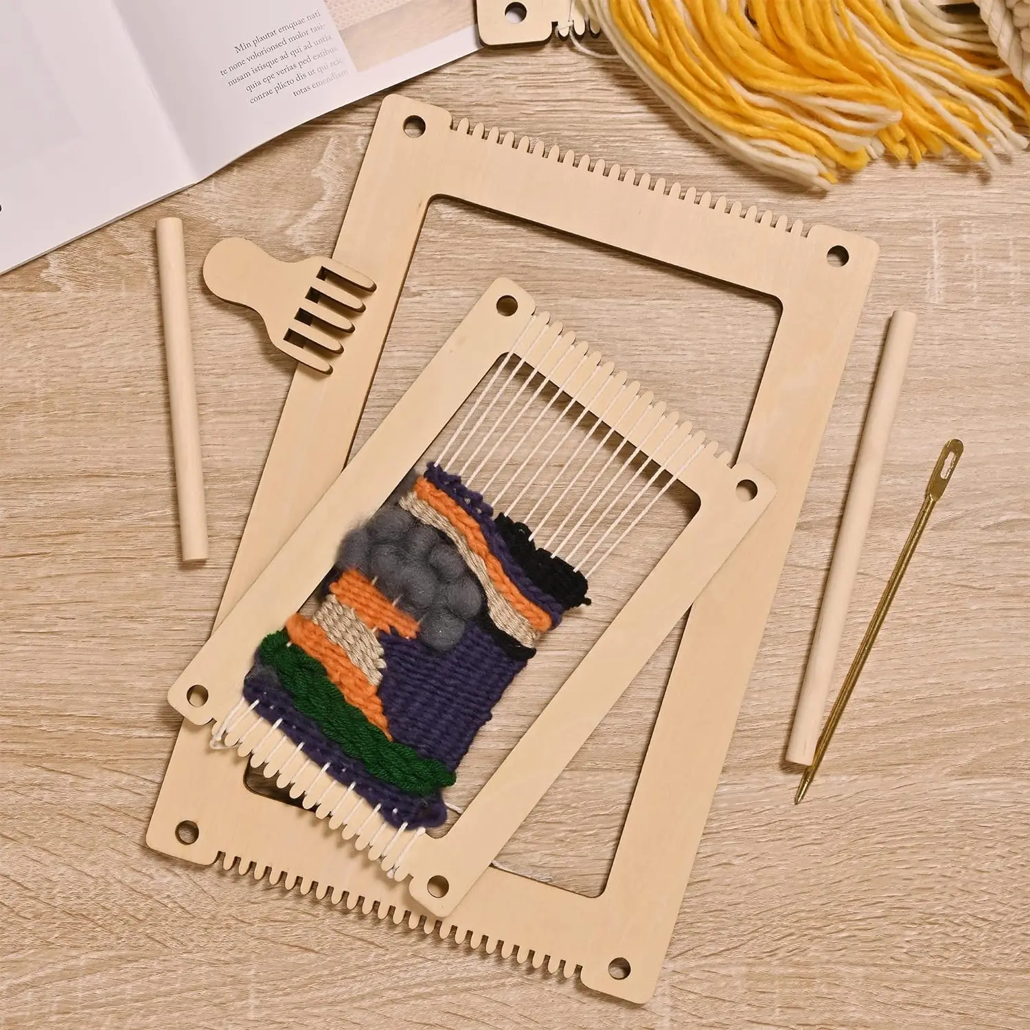 Weaving Looms Set Weaving Loom Wooden Knitting Looms for Beginners