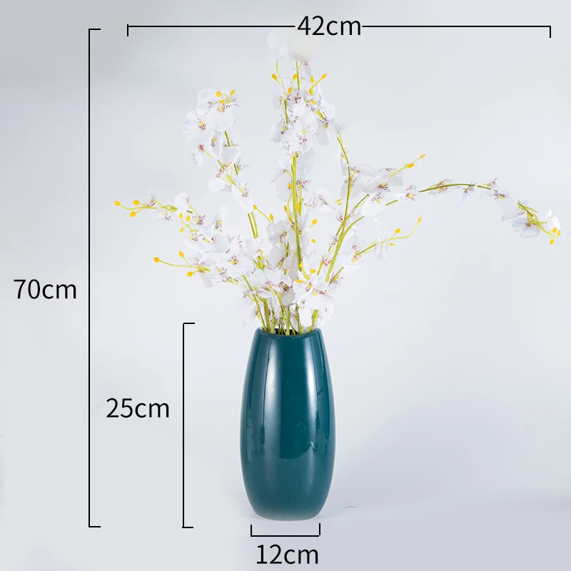 large Creative Home Desktop Decoration Artificial Flower Flower Vase Ceramic Hydrangea Flowers Bouquet