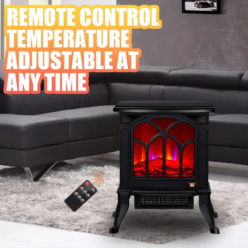 Low Consumption Solar Heater for Room Electric Heating Infrared Portable Electric Fireplace Space Heaters for Room Wholesale