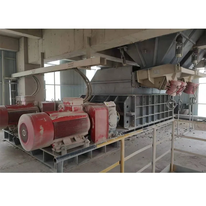 Secondary limestone double roller crusher twin shaft sizer for limestone quarry