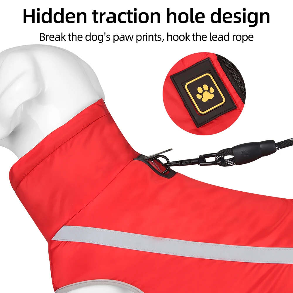 Одежда для домашних животных Тедди Аляскинский золотистый ретривер Акита осенне-зимний светоотражающий жилет безопасности Французский Бульдог собака и кошка ткань