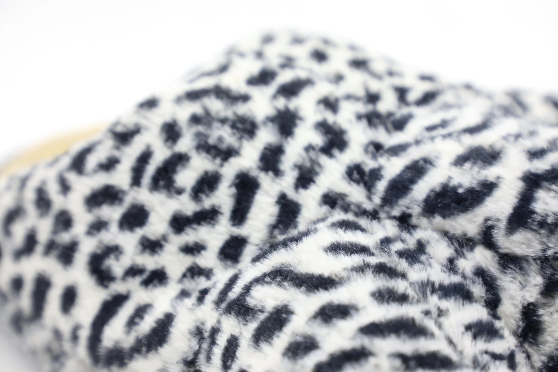 women fashion leopard animal paw velvet warm winter indoor toy slippers