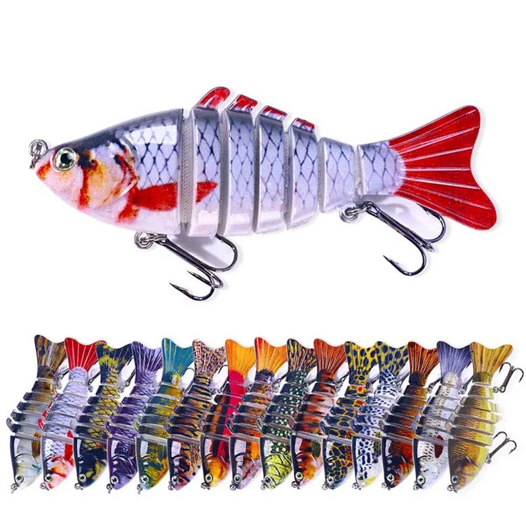 Colorful Lifelike Wobbler Top Water Trolling Lure Fish Artificial Swim Bait Trout Bass Fishing Lures