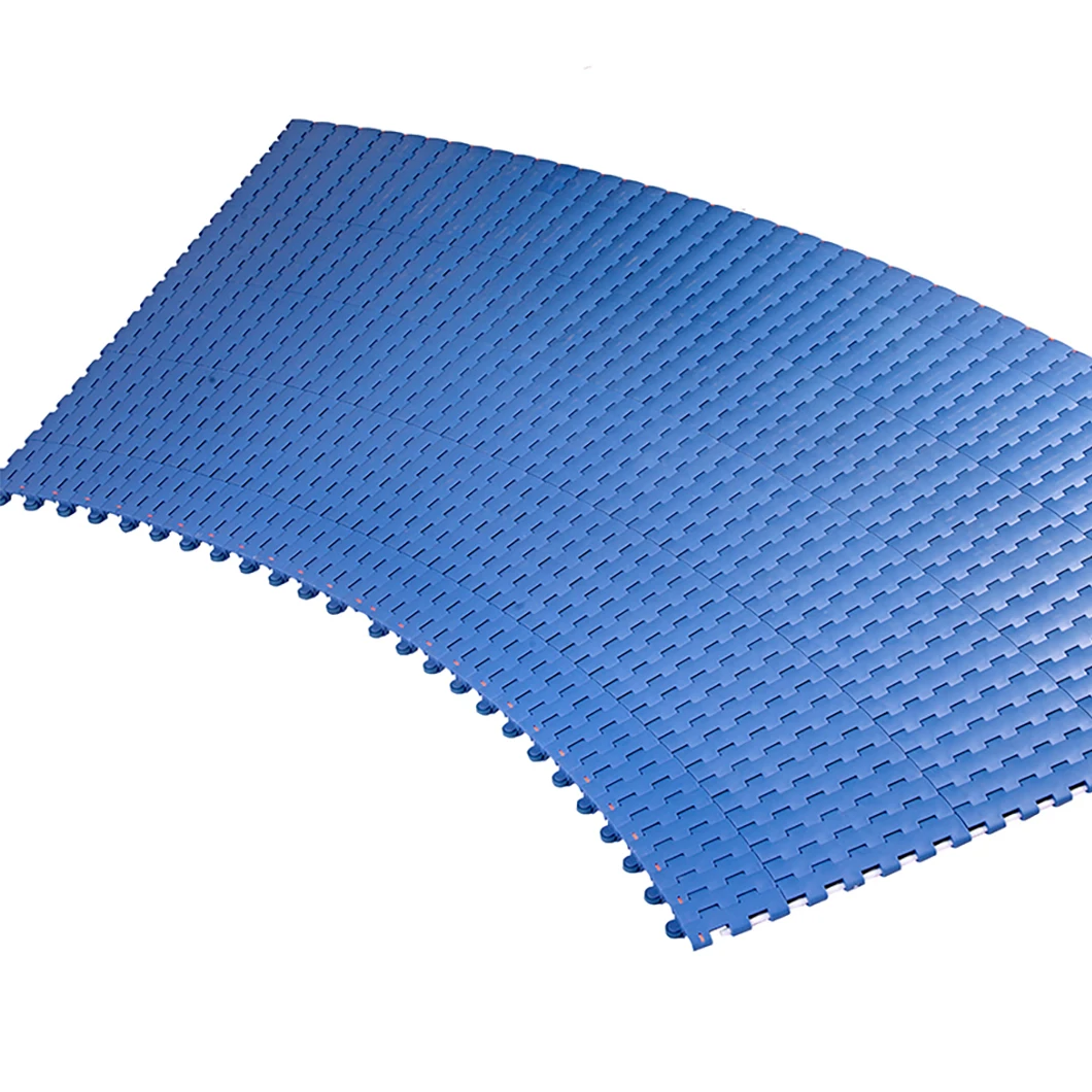 Hongsbelt 8000A-RC POM PP пластиковая Поворотная изогнутая модульная лента для изогнутых модульных ленточных конвейеров