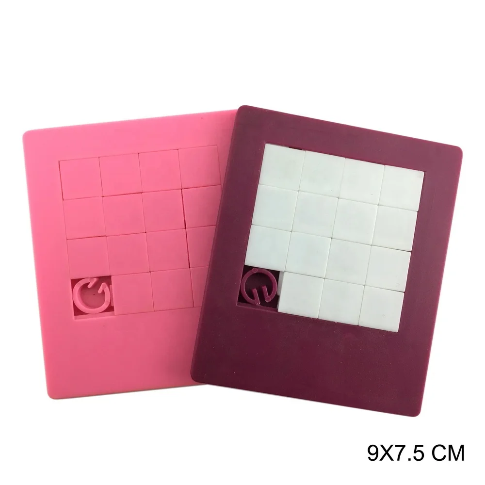 Promotional custom plastic sliding blank jigsaw puzzle