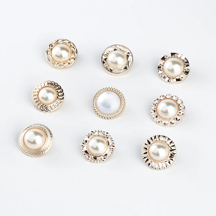 New Style painting pearl plastic round button,pearl women cloth button