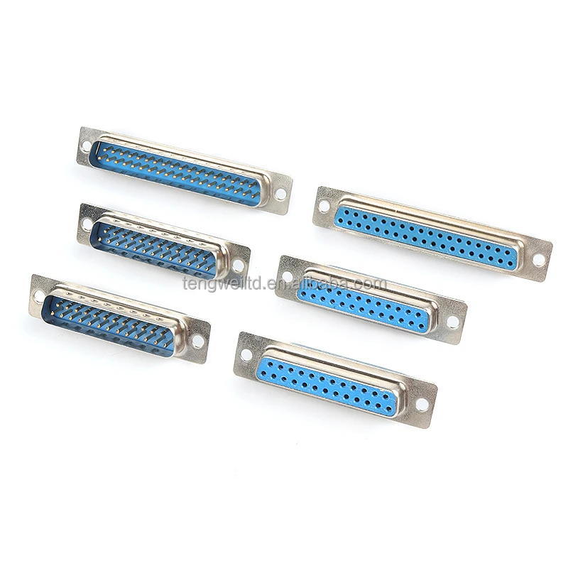 FEMALE SOLDER Connector D-Sub 15Pin 180C PCB Type Straight W/O SCREW DB15 DP15