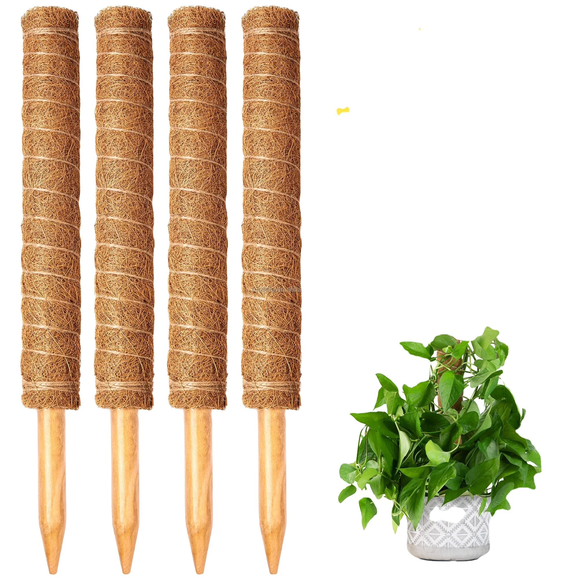 High Quality Coconut Fiber Moss Poles Support for Plant Growth Garden Working Natural Stackable Moss Pole