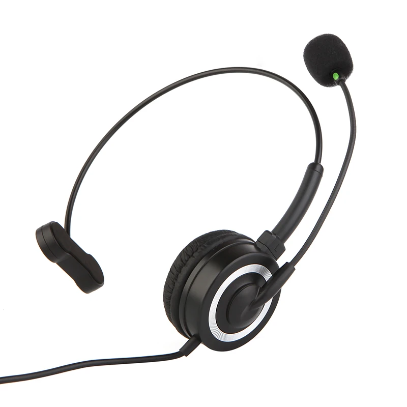 
Telecommunication Headset PC Stereo wired Headphone Noise Canceling for call center skype online meeting for office for tablet 