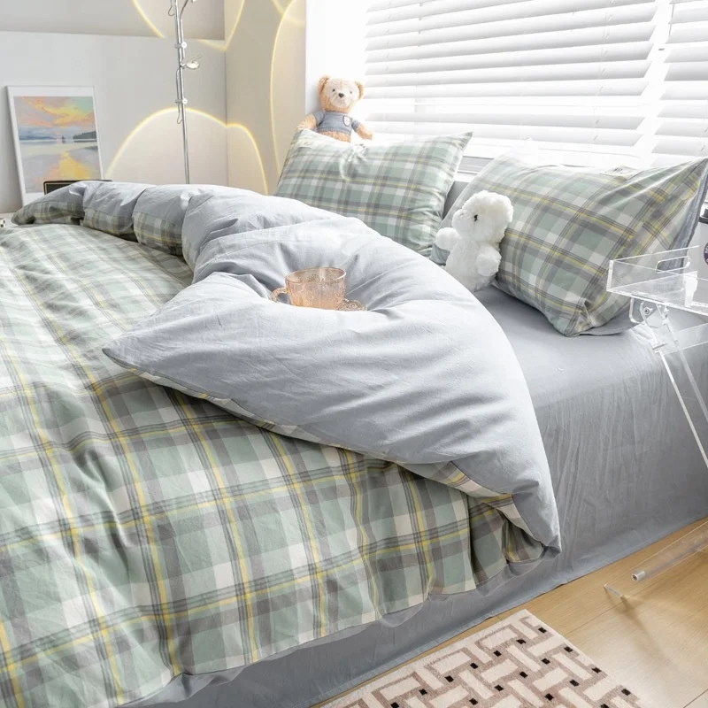 Factory High Quality 100% Cotton Bed Sheet Cotton Bedding Set Bedsheets Sets Duvet Bedding Set