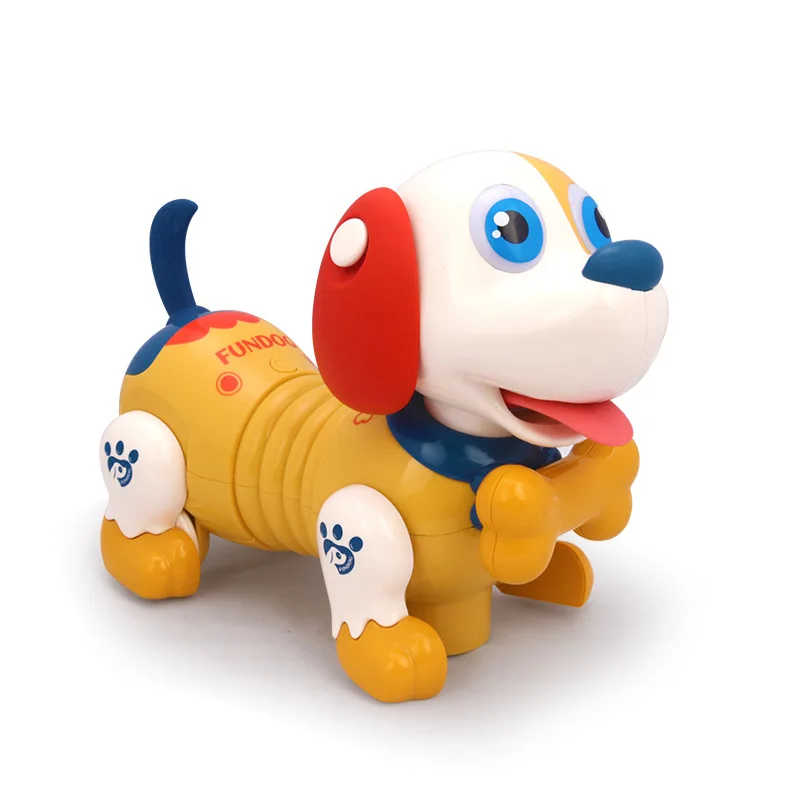 Early education kids touch sensing interaction feeding pet dog universal robot dog