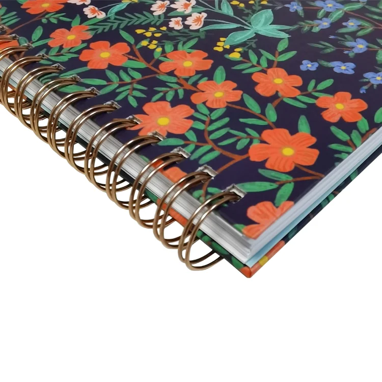 Free Sample Low MOQ A5 B5 Wholesale Journal Wholesale Planner Hardcover Stationary Custom Print Spiral Notebooks