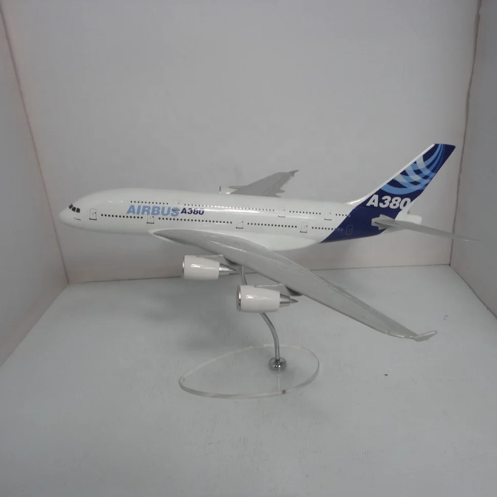 CUSTOMIZED LOGO RESIN MATERIAL A380 SCALE PLANE MODEL