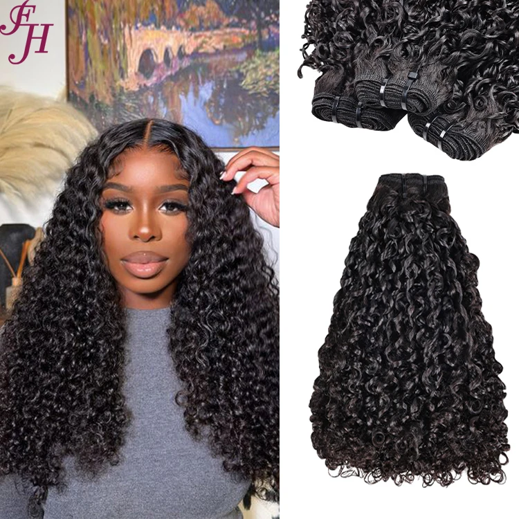 FH Pixie Funmi Curl девственные бразильские человеческие волосы 12A необработанные выровненные пучки кутикулы гарантированное качество оптовая продажа