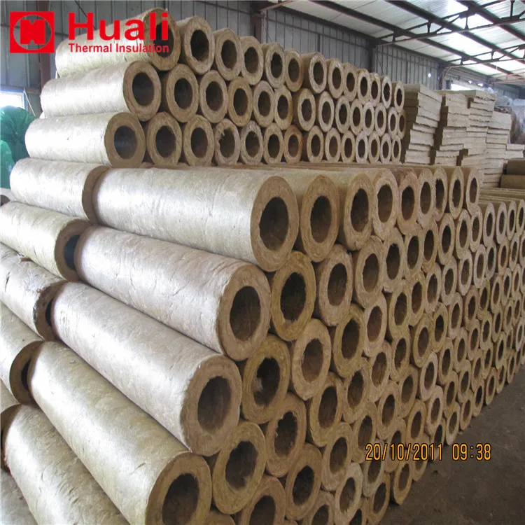 Rock Wool Fireproof Steam Pipe Thermal Insulation Material Rock Wool Pipe and Tube