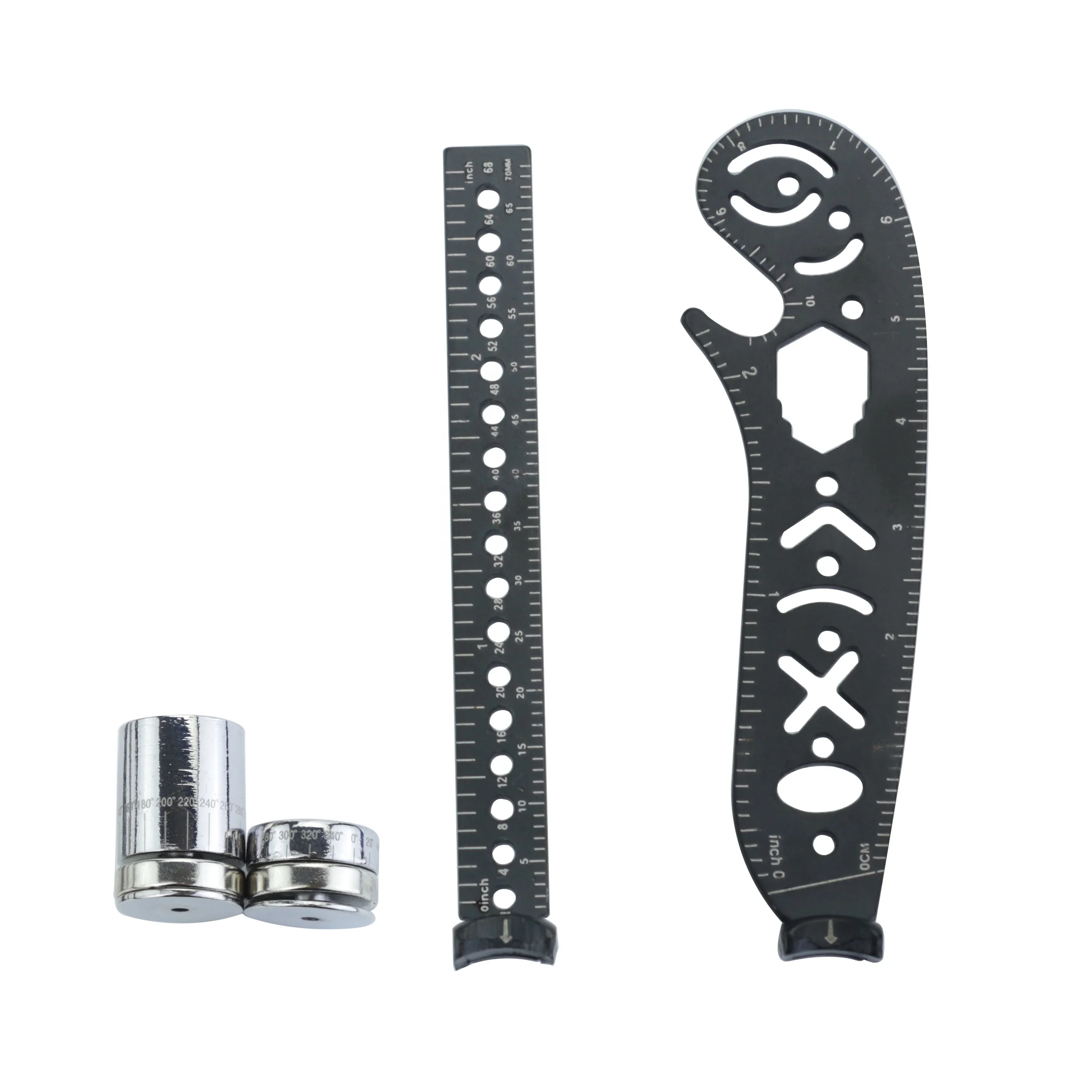 Стальная линейка для рисования универсальная многофункциональная изогнутая металлическая