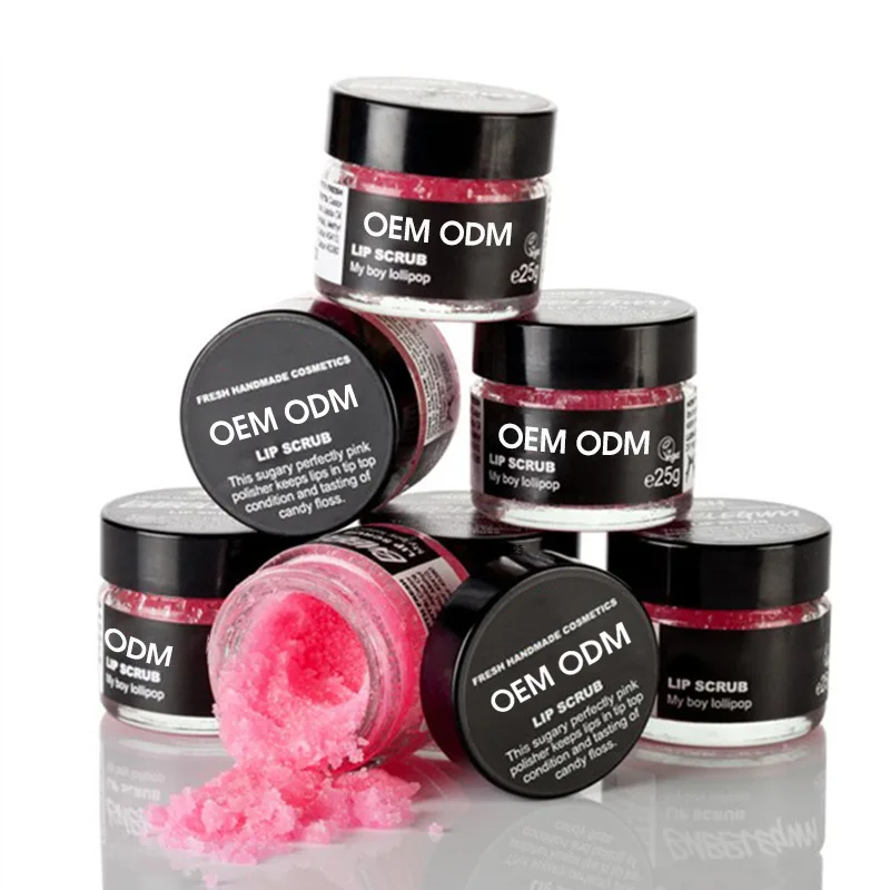 Organic lip mask & scrub Double-effect lip care collagen Exfoliating Moisturizing Vegan Private label lip scrub