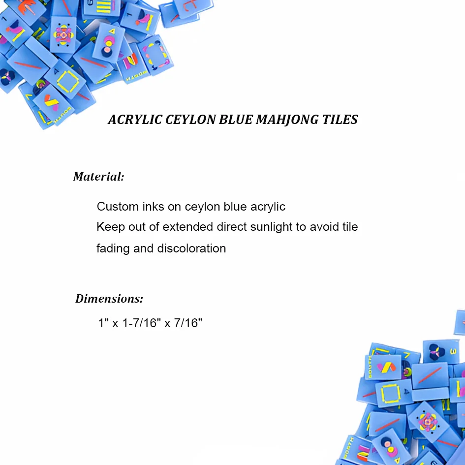 Most Popular Acrylic Luxury Mahjong Set Custom Singapore Malaysia American Mahjong Tiles Crystal Acrylic Mahjong Game