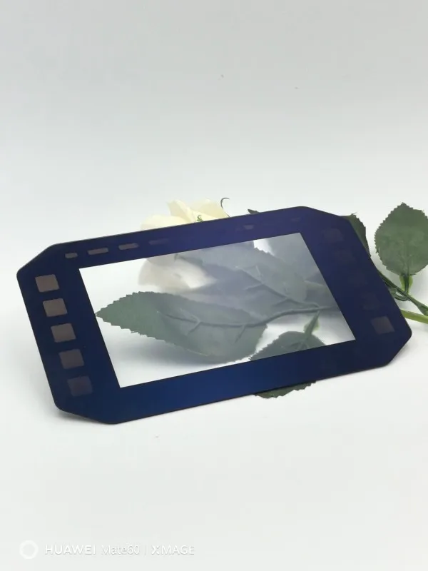 Surface coated glass, optical glass, laboratory glass