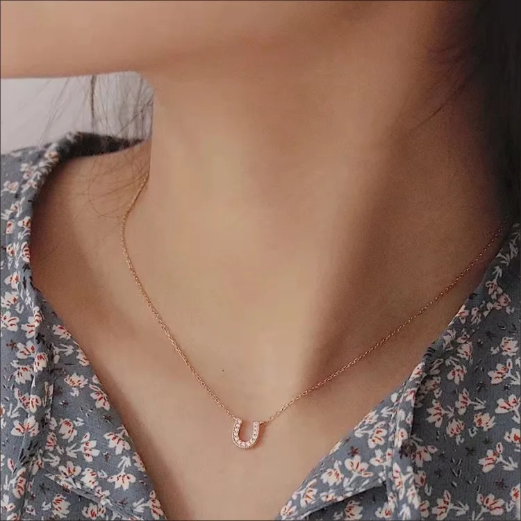 BAROLI Factory Fashion Jewelry 925 Silver Gold Vermeil Infinity Symbol Pendants Necklace Chain For Women