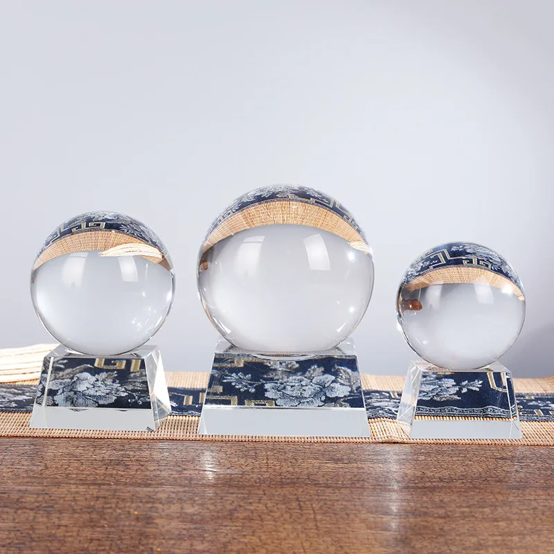 Модный прозрачный белый хрустальный шар, полная спецификация, хрустальный декоративный шар, украшения для дома, кабинета, офиса