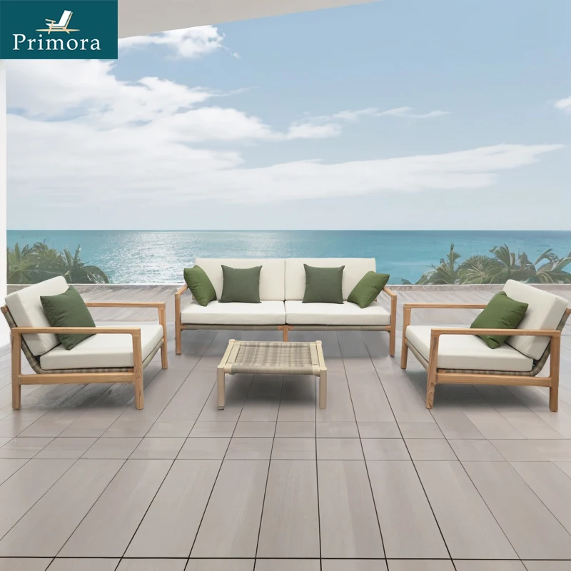 modern patio outdoor sectional Aluminium Furniture couch Metal Garden Sofas lounge set Aluminum Outdoor Patio Furniture Sofa Set