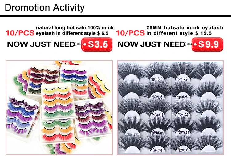 3d False Mink Eyelashes Magnetic Eyeliner Lashes Liguid Eyeliner