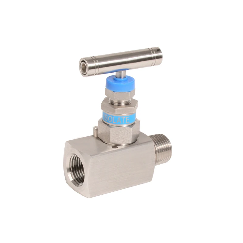 1/2 NPT Forged Male To Female Thread Air Stainless Steel Instrument Needle Valve 6000PSI