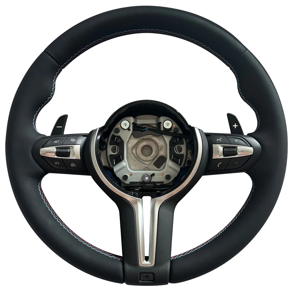 Оптовая цена черный кожаный спортивный интерьер руль для BMW F10 F20 F30 M3 M6 M5