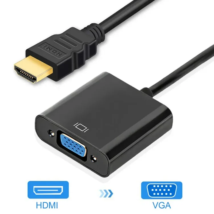 Пользовательский OEM & ODM конвертер Кабель HDMI Male к Vga Женский кабель адаптер с аудио