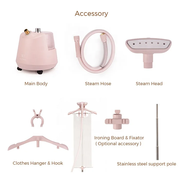 2023 new model professional use ironing equipment 2200W powerful 3L large capacity vertical standing clothes garment steamer