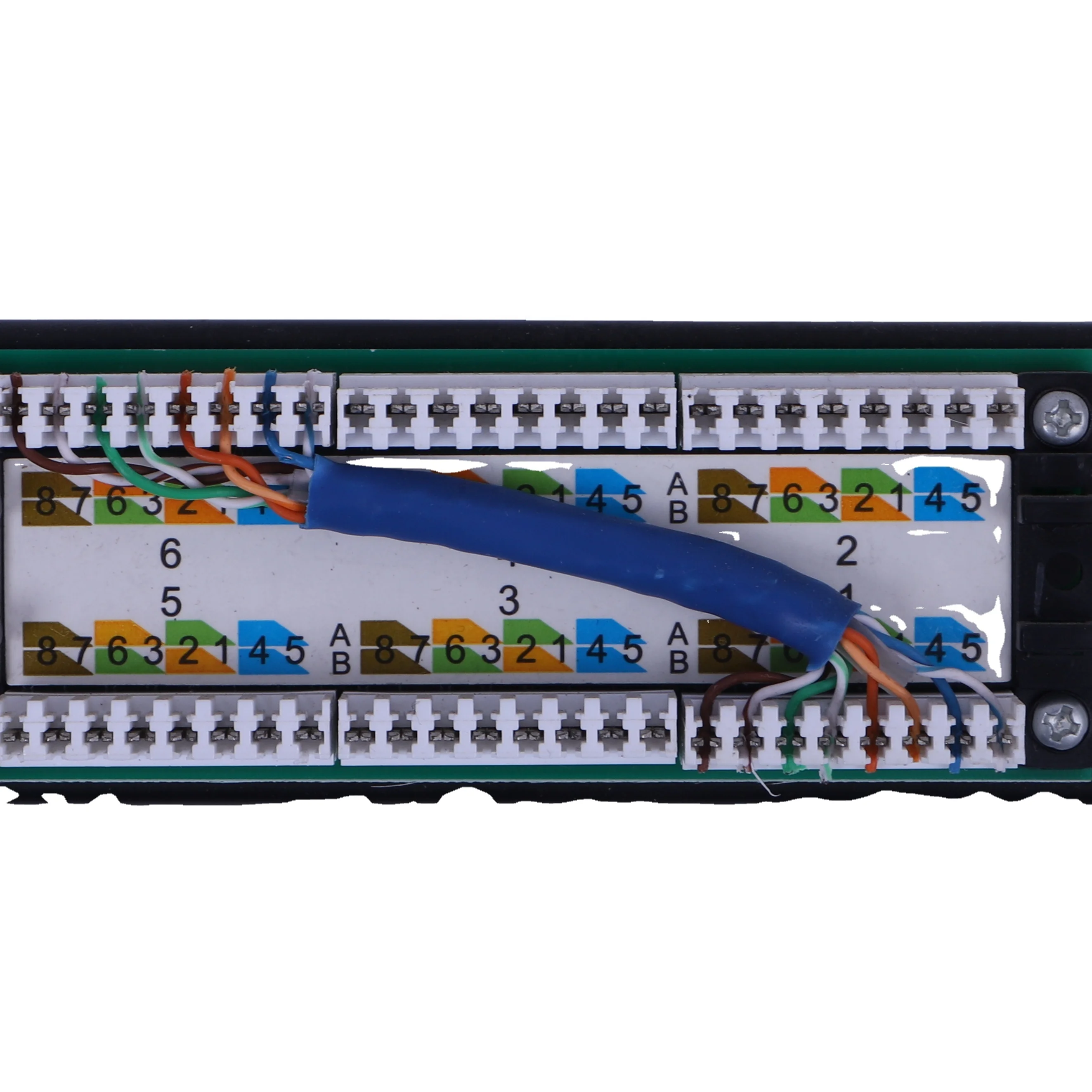 RJ45 FTP 24 Ports bnc Patch Panel cat6 with led keystone jack cat6 rj45 modular jack rj45 cat6 keystone jack telecom parts