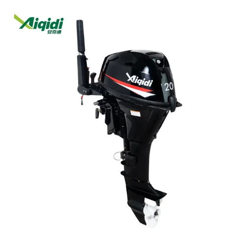 AIQIDI Popular 4 Stroke Electric Start Tiller Control Outboard Engine 20HP Boat Motor