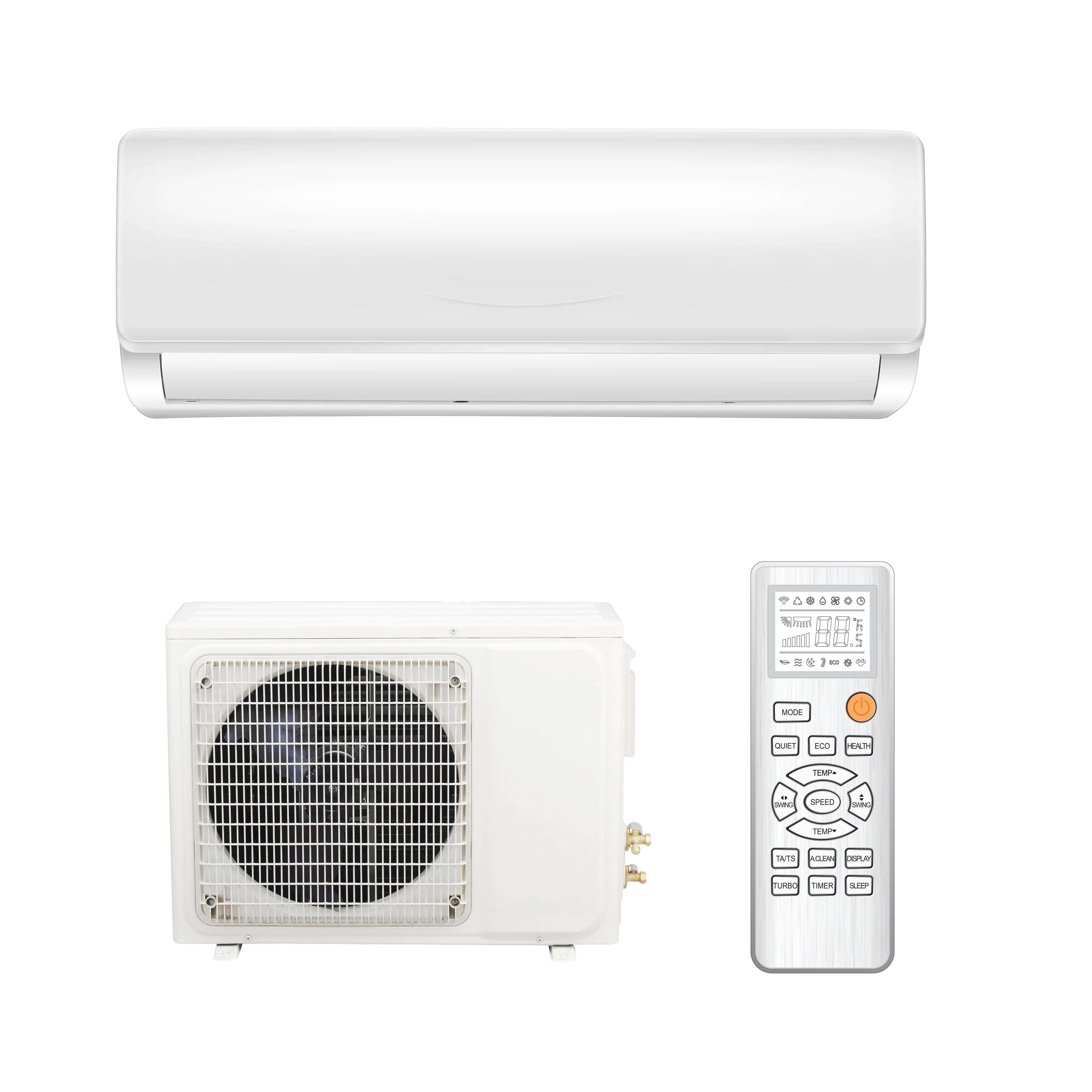 Off-grid high-end wall mounted energy saving cooling&heating air conditioner 9000btu 12000btu 18000btu 24000btu