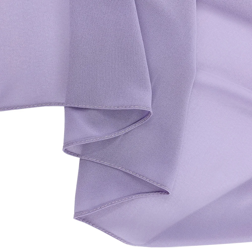 High Quality Tudung Women Shawl Malaysia Thick Heavy Chiffon Muslim Georgette Scarf Solid Bubble Chiffon Hijab Ethnic Shawl