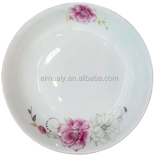 ceramic soup plate deep plate,Wholesale factory price custom design white porcelain round 9 inch soup plate