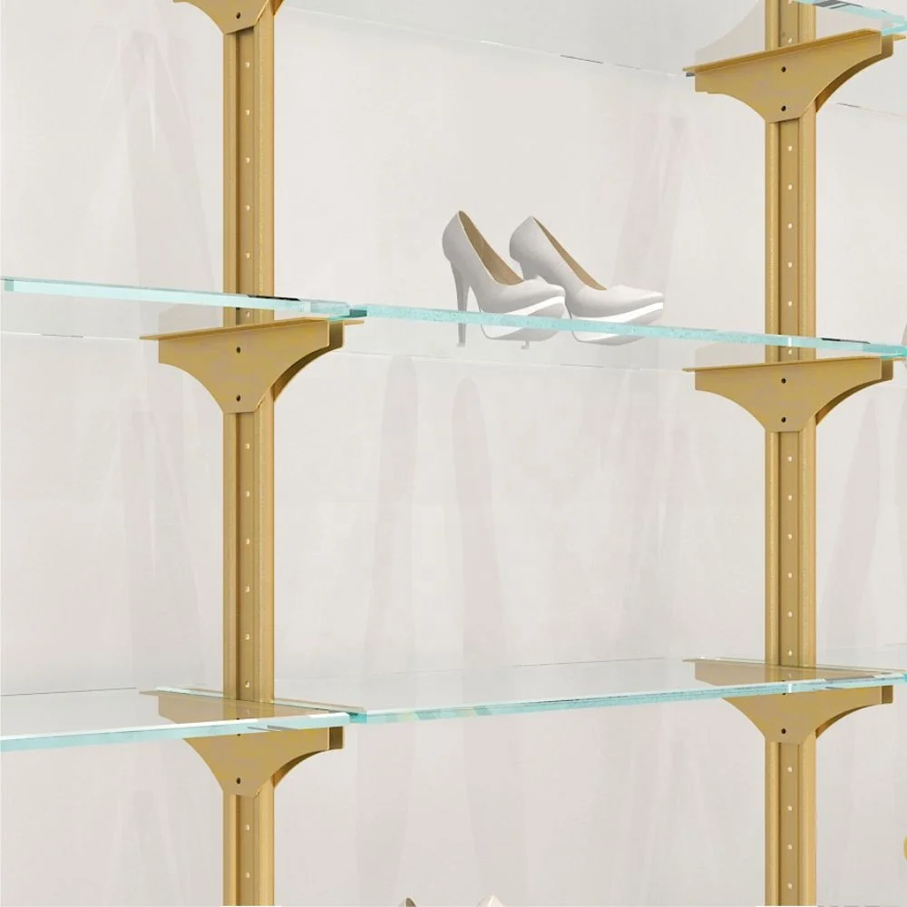 clothing shops display stand shoe stand retail display stand closet shelving wall mounted handbag display shelve