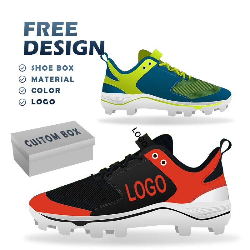 Custom New Style Cleats Youth Sport Baseball Shoes for Men