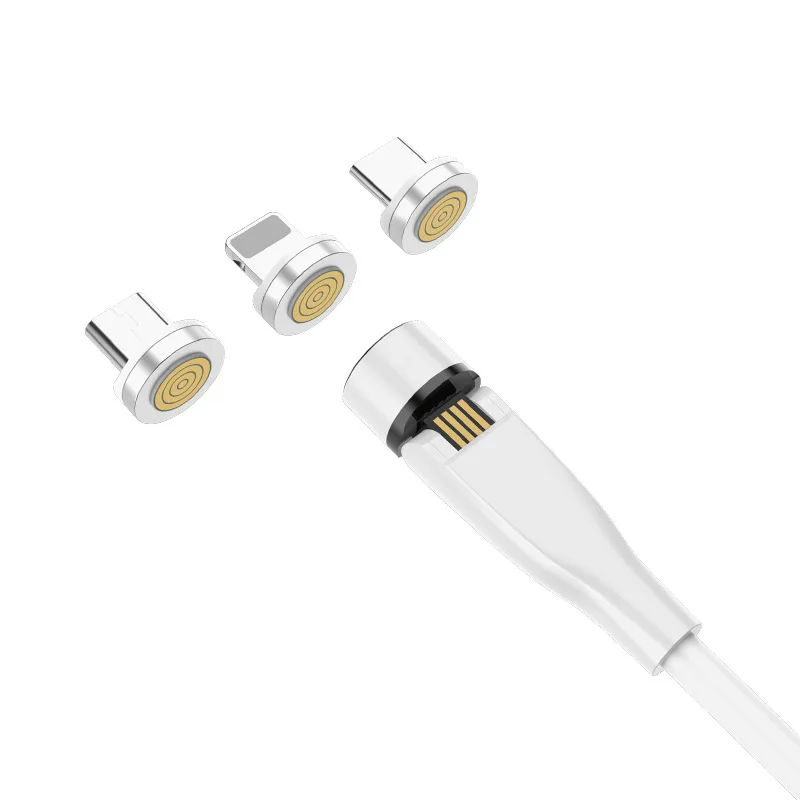  540 Degree Free Rotation Usb Cable 3 In 1 Micro Multi Function Data Transfer Fast Charging