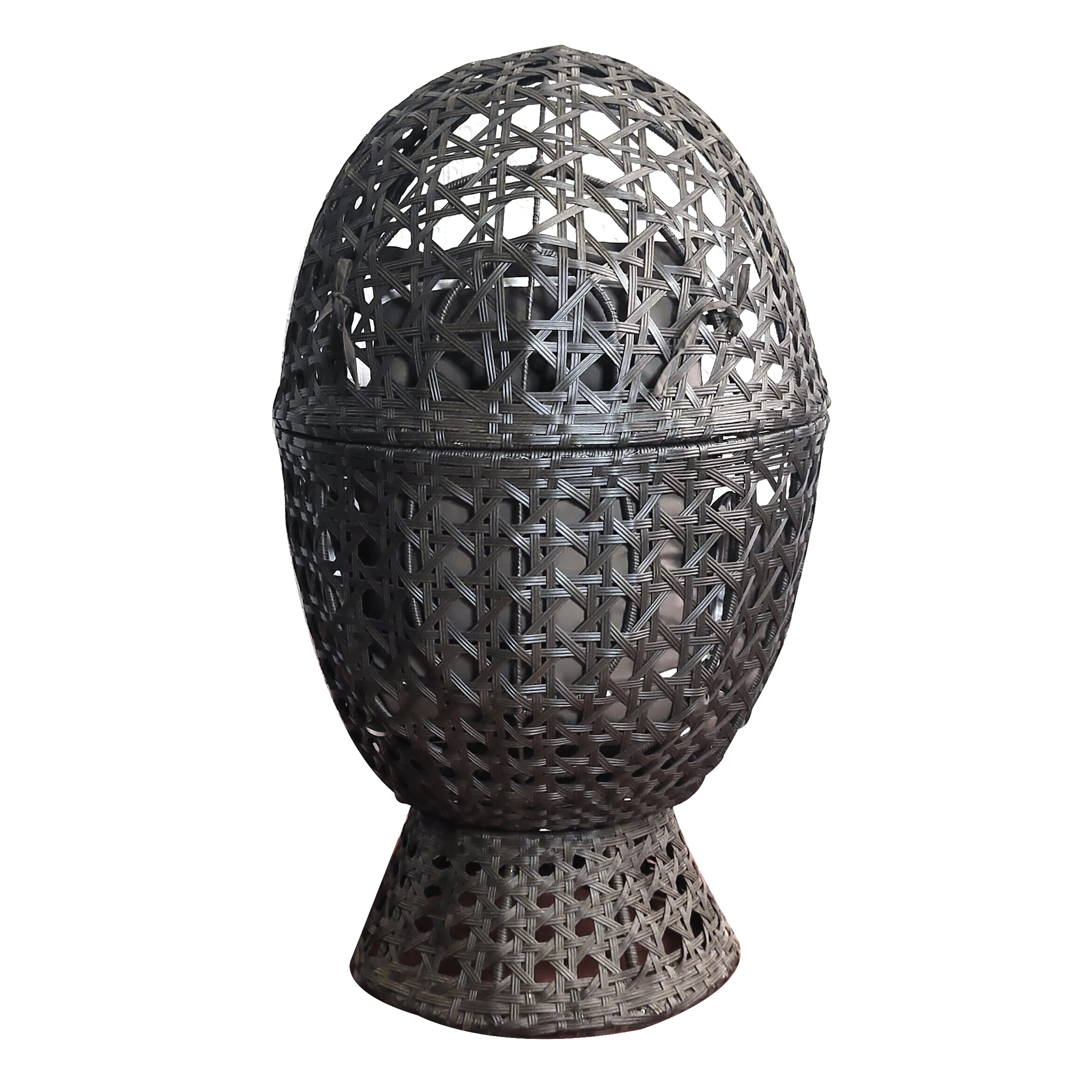 Outdoor Garden Sets Patio Rattan Wicker Egg Chair With Cushion For Garden And Balcony Use
