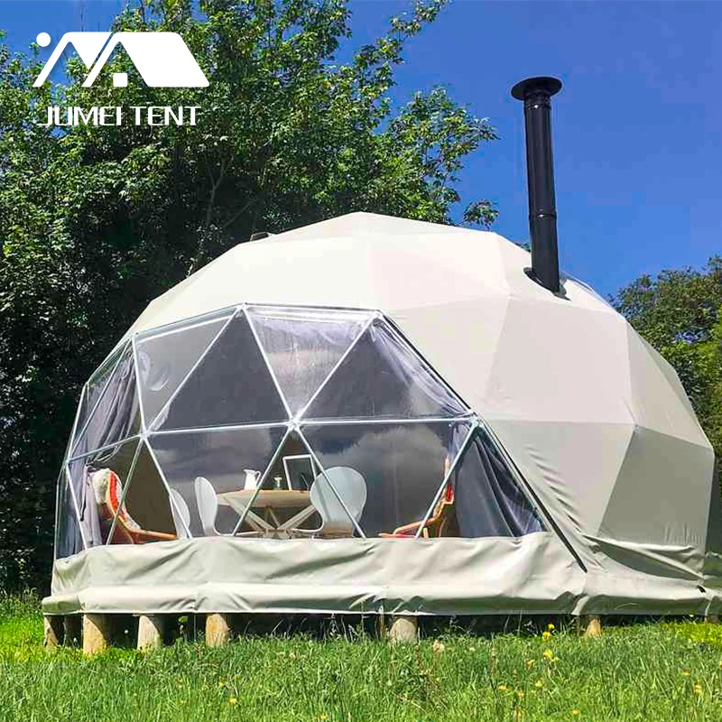 Outdoor House Domos Transparent PVC Geodesic Dome Tents Glamping