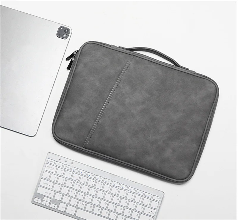 Handbag Case For iPad Air 4 5 10.9 Pro 11 10.2 12.9 10th PU leather skin waterproof Tablet Sleeve Bag for macbook 11 13 inch